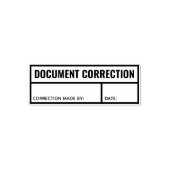 Tampon Auto-encreur Correction de document initiale et date légale not (Design)