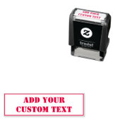 Tampon Auto-encreur Couleur Texte Et Encre Personnalisées (En situation)