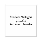 Tampon Auto-encreur Couple deux nom Fancy Heart"et" #1 (Design)