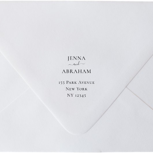 Tampon Auto-encreur Couples Noms Retourner Adresse Timbre En Caoutchou