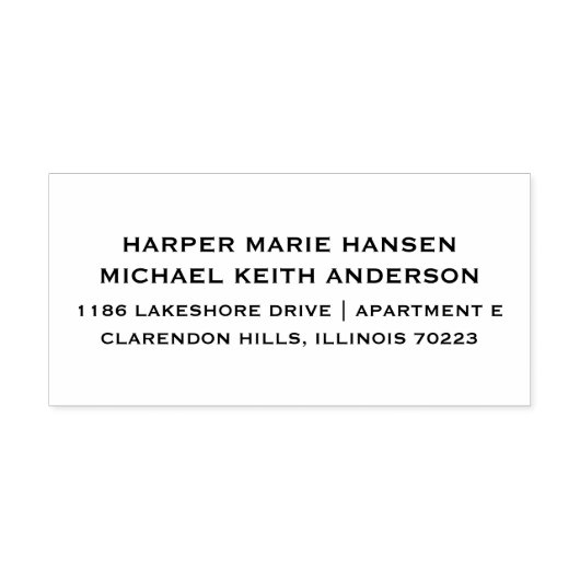 Tampon Auto-encreur Couples Retourner l'adresse auto-incrustation Timb (Design)