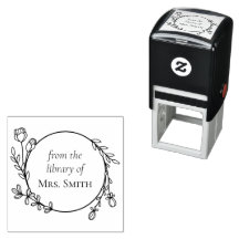 Couronne de fleurs de la bibliothèque de