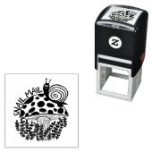 Tampon Auto-encreur COURRIER COURRIEL Aiguille sur champignons PERSONN (En situation)