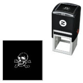 Tampon Auto-encreur Crâne 816 (Halloween) (En situation)