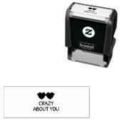 Tampon Auto-encreur Crazy About You Rubber Stamps & Ink (En situation)