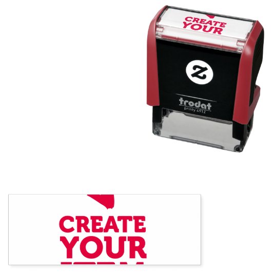 Tampon Auto-encreur CREATE-YOUR-OWN do-it-yourself Personnaliser téléc (En situation)