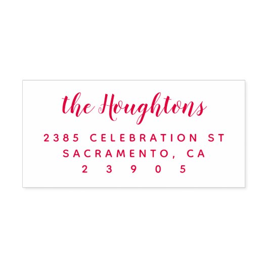 Tampon Auto-encreur Créer une adresse de retour de script de nom de fa (Design)