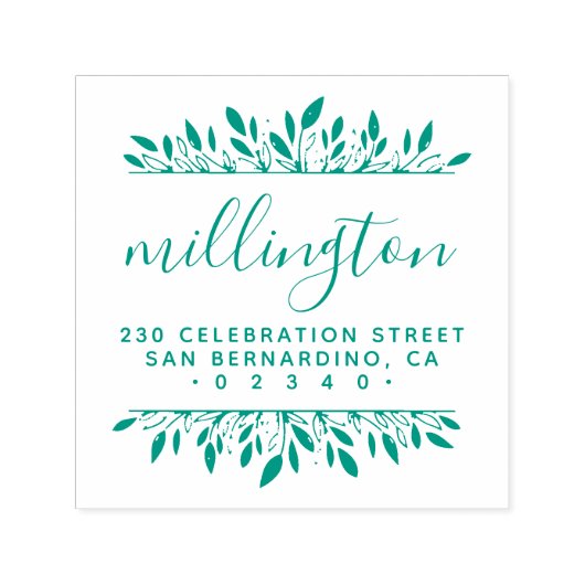 Tampon Auto-encreur Créer votre propre script Nom de famille Adresse d (Design)