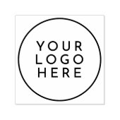 Tampon Auto-encreur Créez votre logo arrondi personnalisé Simple Entre (Design)
