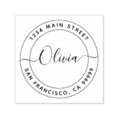 Tampon Auto-encreur Créez votre propre adresse de retour (Design)