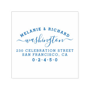 Tampon Auto-encreur Créez votre propre adresse de retour de famille re