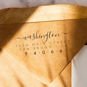 Tampon Auto-encreur Créez votre propre adresse de retour de famille re