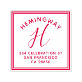 Tampon Auto-encreur Créez votre propre adresse de retour de script de  (Design)