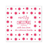 Tampon Auto-encreur Créez votre propre flocon de neige "Joyeux Noël" p (Design)