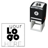 Tampon Auto-encreur Créez votre propre logo d'entreprise auto-encastré (En situation)