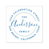 Tampon Auto-encreur Créez votre propre nom de famille personnalisé Adr (Design)