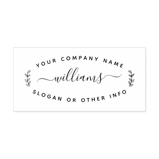 Tampon Auto-encreur Créez votre propre retour arrondi moderne (Design)