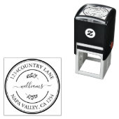 Tampon Auto-encreur Créez votre propre retour arrondi moderne (En situation)