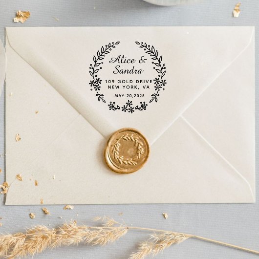 Tampon Auto-encreur Créez votre propre ronde moderne