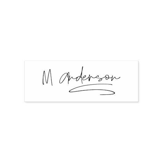 Tampon Auto-encreur Créez votre propre signature personnalisée (Design)