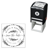 Tampon Auto-encreur Créez Votre Propre Wreath Dessiné À La Main Enregi (En situation)