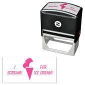 Tampon Auto-encreur Crème glacée (En situation)