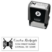 Tampon Auto-encreur Crochet Hooks ・ Artisanat & Yarn Adresse / Texte (En situation)