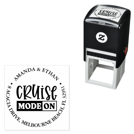 Tampon Auto-encreur Croisière Nautique Sur Le Thème (En situation)