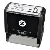 Tampon Auto-encreur Croix à script manuel (Produit)