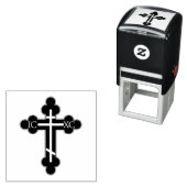 Tampon Auto-encreur Croix orthodoxe (En situation)