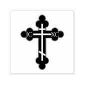 Tampon Auto-encreur Croix orthodoxe (Design)