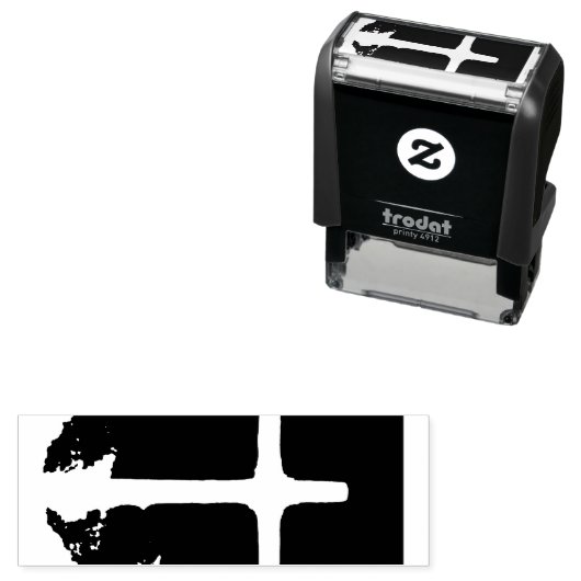Tampon Auto-encreur Cross of Light Jesus Christ Customizable Christian (En situation)