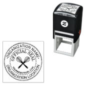 Tampon Auto-encreur Crossing Whisks Custom Official Seal Name Loc URL (En situation)