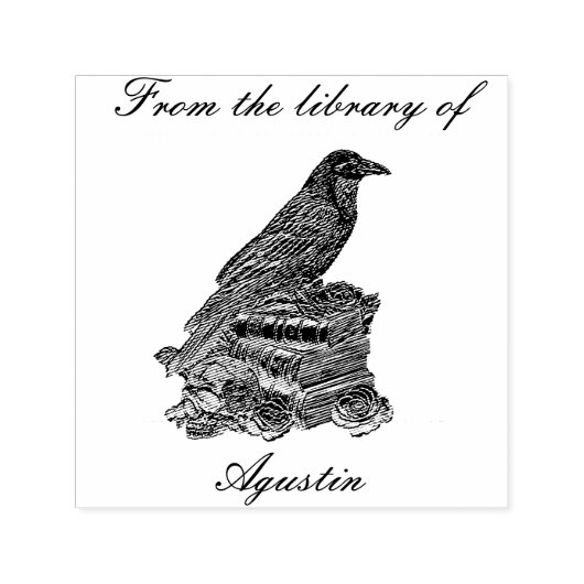 Tampon Auto-encreur Crow Automatic Stamp In The Library (Design)