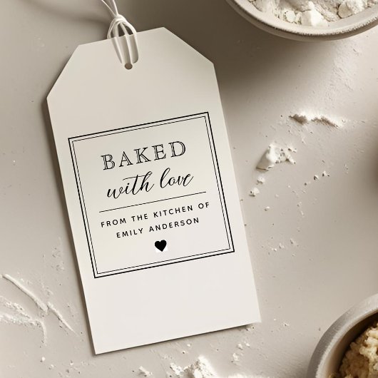 Tampon Auto-encreur Cuit avec amour Vacances Baking Don