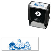 Tampon Auto-encreur Cupcakes Style Rétro Sweet Dessert (En situation)