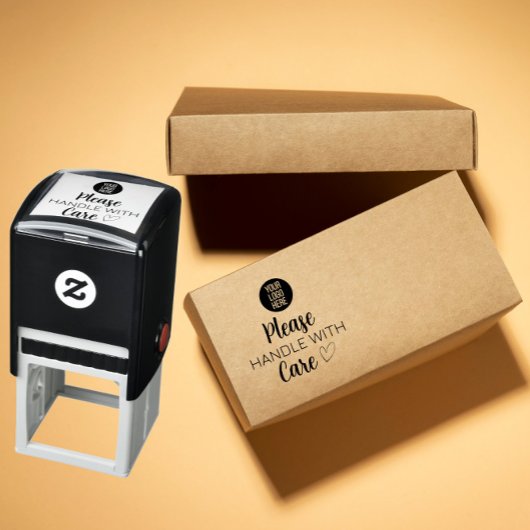 Tampon Auto-encreur Custom Business Stamp – Please Handle With Care