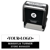 Tampon Auto-encreur Custom Logo (En situation)
