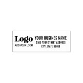 Tampon Auto-encreur Custom Logo Name Return Address  (Design)