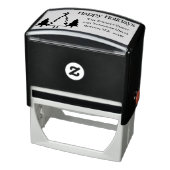 Tampon Auto-encreur Custom Modern Happy Holidays Adresse de retour (Produit)
