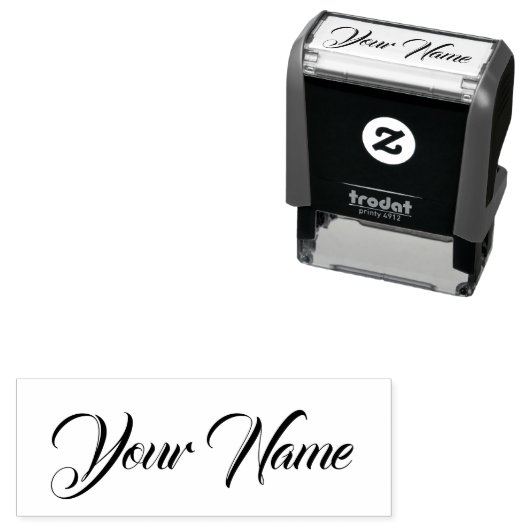 Tampon Auto-encreur Custom Name Personalized Self-inking Stamp (En situation)