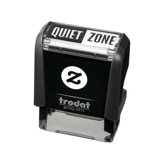 Tampon Auto-encreur Custom Text Quiet Zone (Produit)