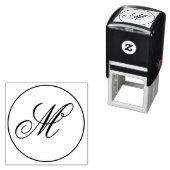 Tampon Auto-encreur Customizable Personalized Monogram Stylish (En situation)