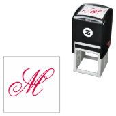 Tampon Auto-encreur Customizable Personalized Stylish Monogram (En situation)