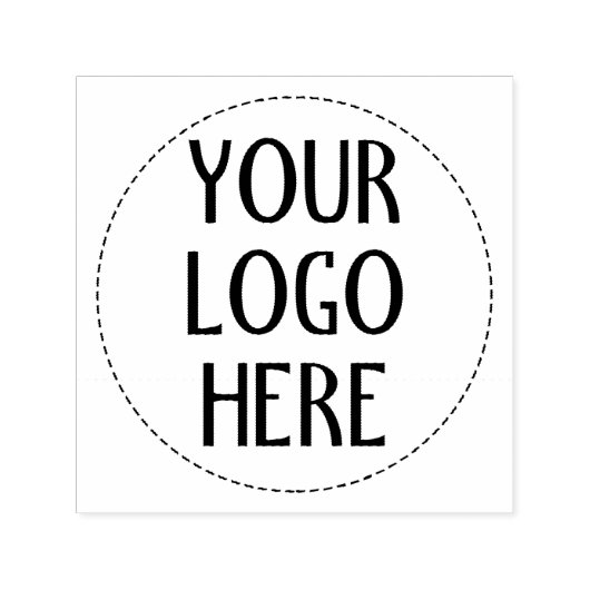 Tampon Auto-encreur Customize Your Black White company logo (Design)