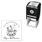 Tampon Auto-encreur Cute Baby Fox s'endormir dans Magique Starry Teacu (En situation)