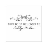 Tampon Auto-encreur Cute Bow Bibliothèque personnelle Livre auto-encre (Design)