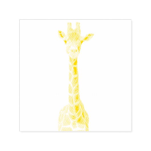 Tampon Auto-encreur Cute giraffe face (Design)