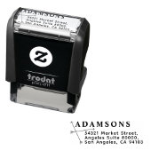 Tampon Auto-encreur Cute Minimalist Name & Address | Modern Simple