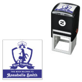 Tampon Auto-encreur Cute Penguin Ce livre appartient à Bookplate pour  (En situation)